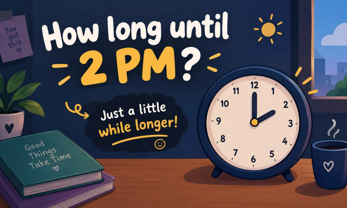 How Long Until 2:00 PM? Simple Time Guide, Examples & Calculator