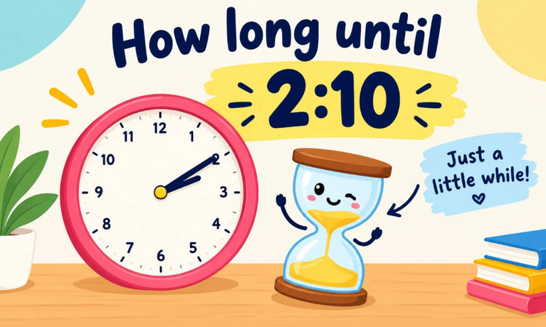 How Long Until 2:10? Countdown to 2:10 PM & AM