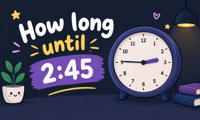 How Long Until 2:45? Countdown to 2:45 PM & AM
