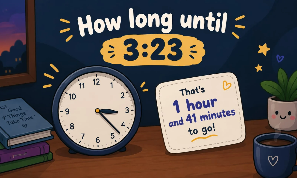 How Long Until 3:23? Countdown to 3:23 PM Today