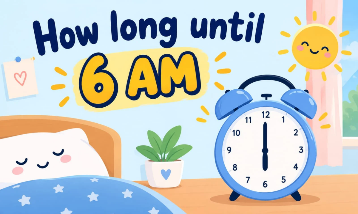 How Long Until 6 AM? Countdown to 6:00 AM Today