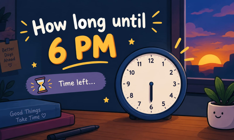 How Long Until 6 PM Today? Exact Time Countdown