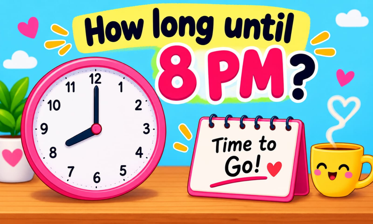 How Long Until 8 PM? Countdown Timer & Exact Time Remaining