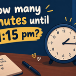 How Many Minutes Until 1:15 PM Today? Live Countdown